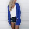 Lightweight Long Sleeve Women Cardigan Solid Color Top Jacket Long