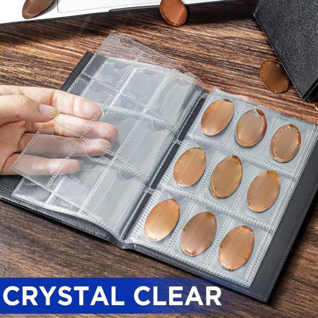 Penny Coin Collection Book Penny Album Hold 108 Coin Holder Storage Organizer for Currency Bill Display Souvenir Travel Kids