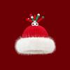 Soft Christmas Plush Cap Windproof Big Pullover Hat Fashion Thickened Brimless Cap  Outdoor