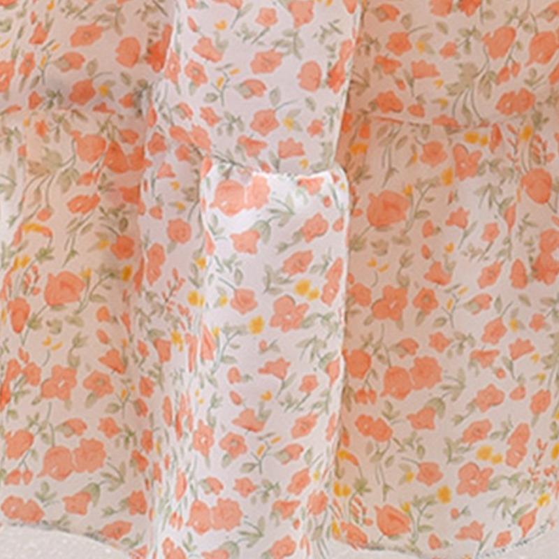 Bebek Çocuk Yaz Güzel Bebek Fırfır Kollu Kız Çiçek Rahat Plaj Elbise Sundress Elbiseler + Dokuma Çanta