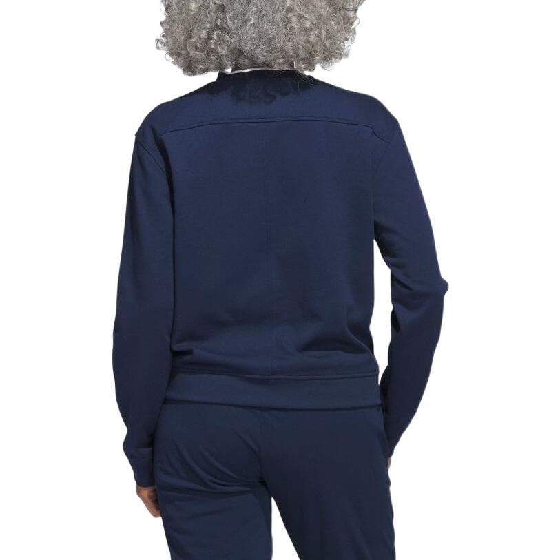 adidas Einfarbiges Sweatshirt mit Logo-Print und Rundhalsausschnitt für Damen, Sweatshirts Blau HT1274