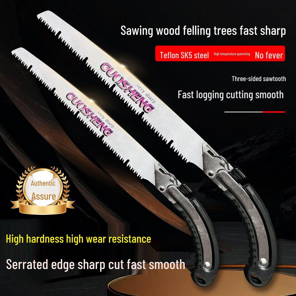 Portable Manganese Steel Hand Saw with Replaceable Blade for Gardening and Woodworking