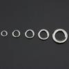 Fishing Tackle 304 Stainless Steel Lead Jigging Snap Split Rings Tackle Connector Fishing Rings
