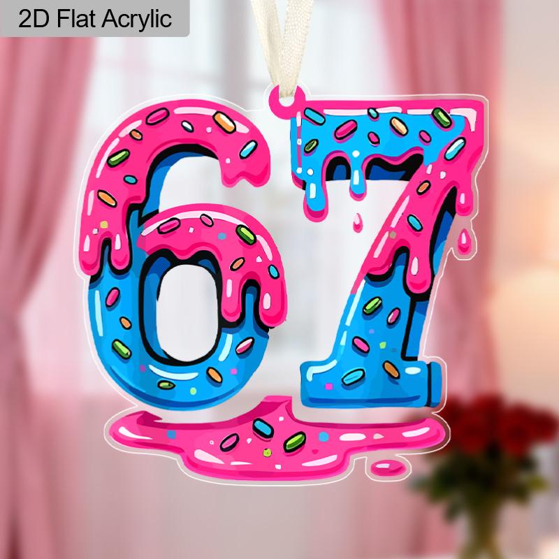 Valentine's Day Transparent Acrylic Pendant 67 Hanging Decor Hanging on The Wall Door Holiday Gift for Friends Birthday Gift Galentine's Day