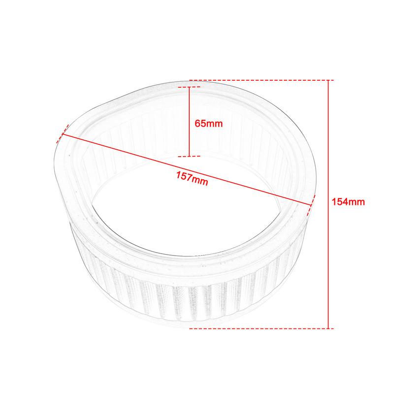 Wiederverwendbarer Motorrad-Luftfilter mit Tropfenform-Luftfilter für Harley-Modelle mit S&S Super E und G Serie Vergaser-Luftfilter