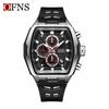 Oufanni Sportive Quartz Chronograph: Stylish Tonneau Men's Watch for Students with Multifunctional Design
