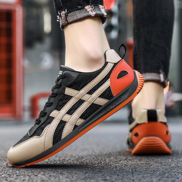 Men's Shoes Fashion Forrest Gump Shoes 2024 New Breathable Flat Bottomed Korean Version Comfort Lace Up Soft Soled Running Shoes