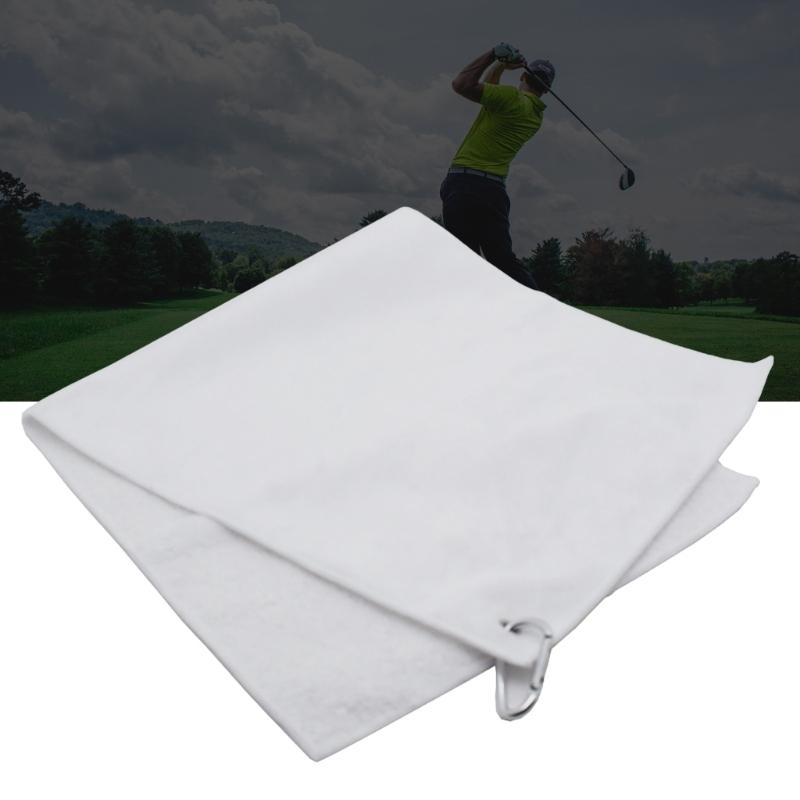 Microfiber Golf Ball Cleaning Towel with Clip Sublimation Blank Golf Towel