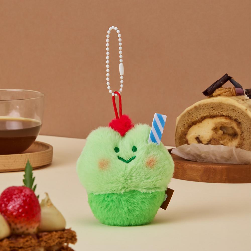 

Line Friends Minini Dessert Cafe Rennini Melon Soda Plush Keychain