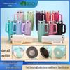 Large Capacity 40oz Insulated Stainless Steel Car Cup with Handle - Portable Outdoor Ice King Cup