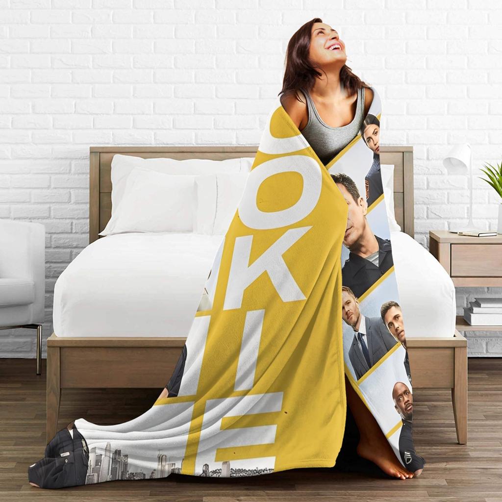 TV seriál The Rookie Flanelové deky Měkká přehozová deka do obývacího pokoje Piknik Grafické přehozy na postel Potah na pohovku