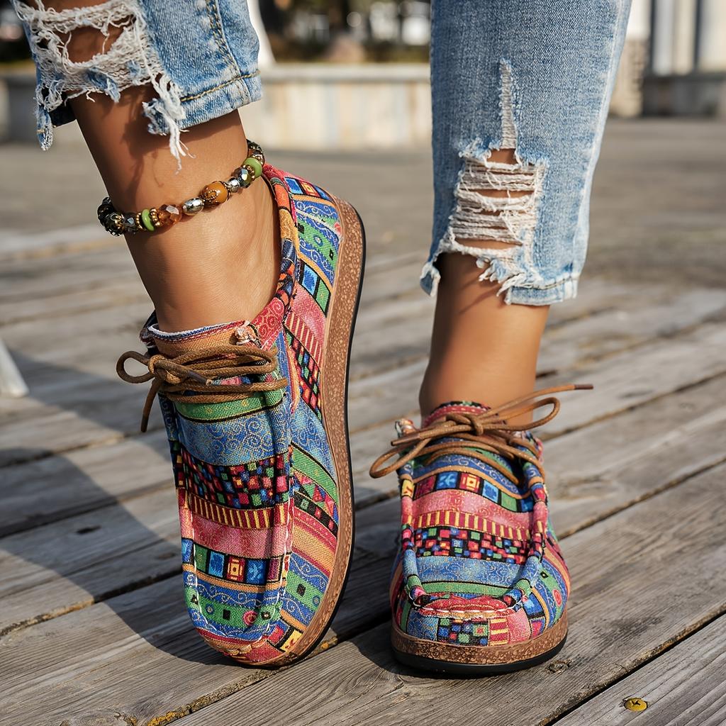 Women's Lightweight Style Shoes - Indian-Inspired Multicolor Mule Slippers with Arch, Synthetic -like Texture & Synthetic Lining, All-Season Casual