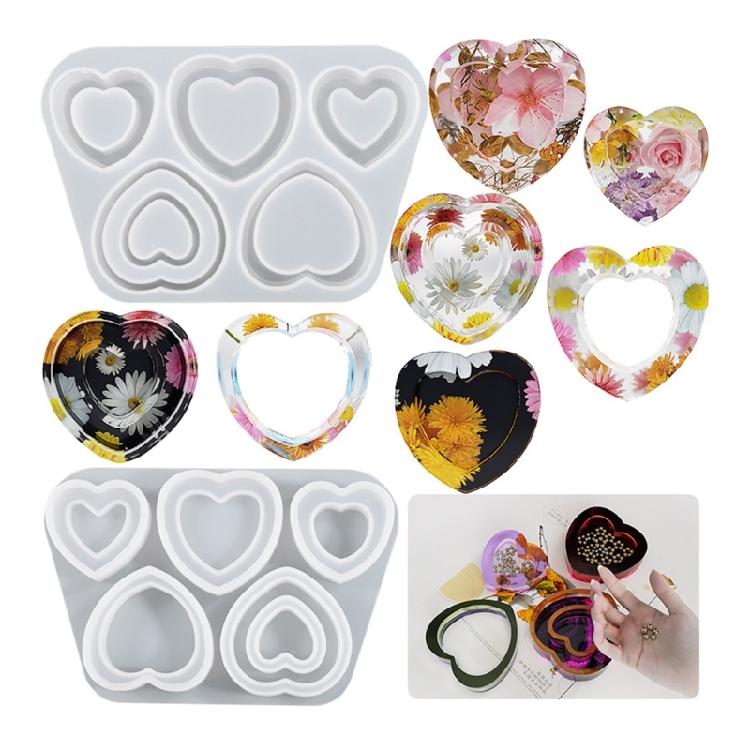 Resin Shaker Mold,Reusable Cute Silicone Quicksand Mould for DIY Crafts Making
