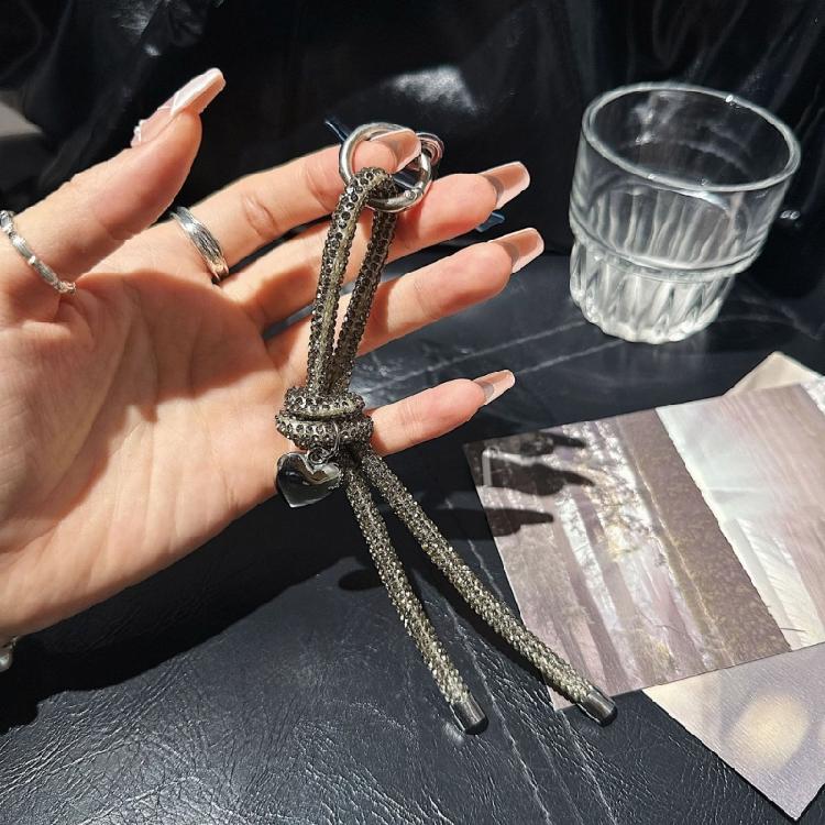 Fashionable Love Heart Knots Handbag Charm Stylish Keychain Pendant Keychain Ornament for Ladies and Trendy Women