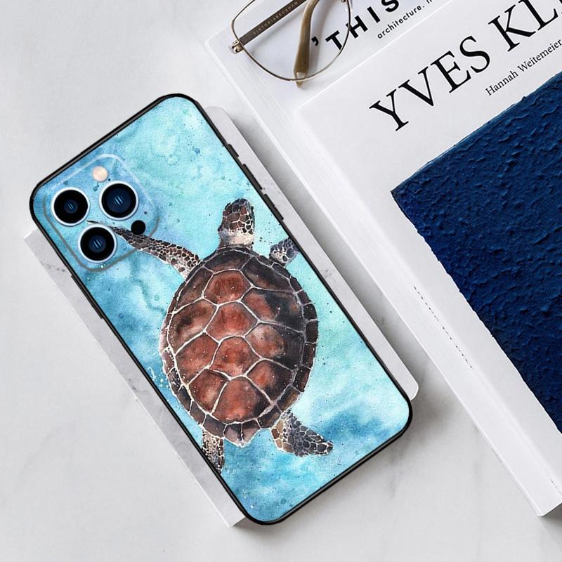 warming green turtles Case For iPhone 17 Air 14 13 12 11 15 16 Pro Max Mini 15 16 Plus 16e Funda Silicone Cover