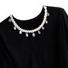 Sibaishi Women's Round Neck Color Block Short Sleeve Faux Two-Piece Casual Dress