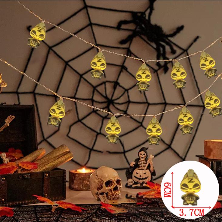 Halloween Pumpkin Ghost LED String Lights for Holiday Decor