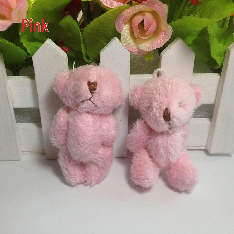 Mini Jointed Rabbit Pendant - 6cm Long-Haired Plush Toy for DIY Jewelry, Gift Boxes, Clothing Accessories