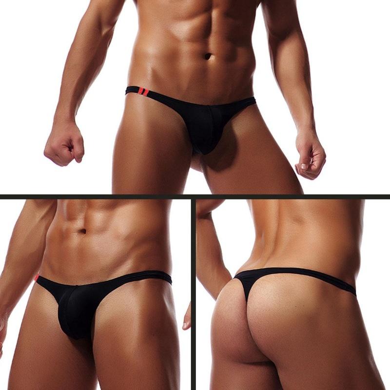 Men's Briefs G-strings Lingerie Underwear Low Waist Panties  Tangas Thongs Bulge Pouch Underpants