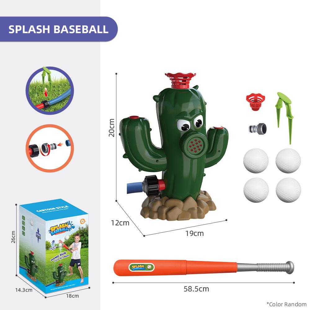 Cartoon Cactus Tree Stump Grass Water Sprinkler Toy for Kids
