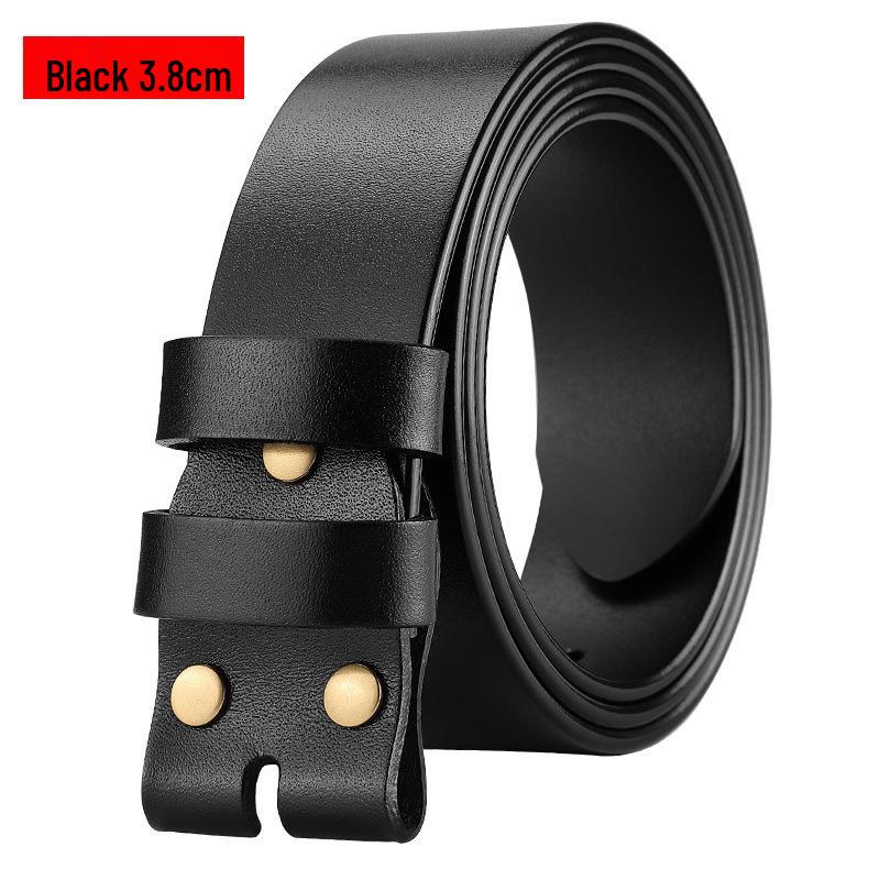 

Мужской ремешок из натуральной кожи, без пряжки, коровья кожа, совместим с пряжкой с язычком, коровья кожа высшего слоя, без отверстий для пряжки 125cm