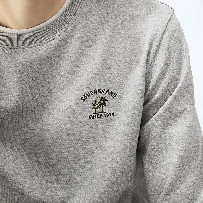 Qipai Men's 5A Antibacterial 2A Anti-mite Round Neck Sweatshirt