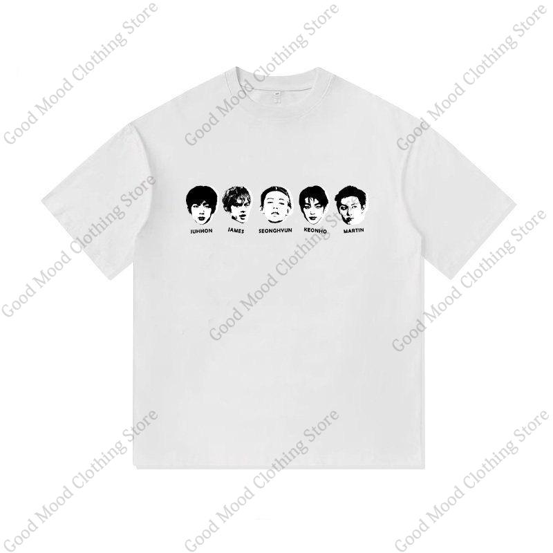 CORTIS Print T Shirt Kpop Street Fashion KEONHO JUHOON SEONGHYEON Print Tshirt Unisex Women Summer Cotton Short Sleeve Tee Top