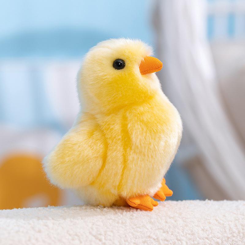 Adorable Yellow Chick Plush Toy - Cute Small Baby Doll Ornament Simulation Chick