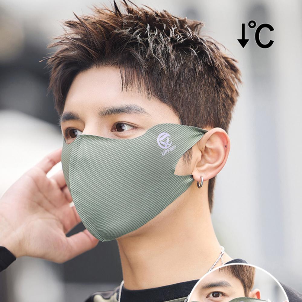 Sunscreen Face Scarf Traceless Face Cover Summer Face Gini Mask Breathable Ice Silk Mask  Outdoor