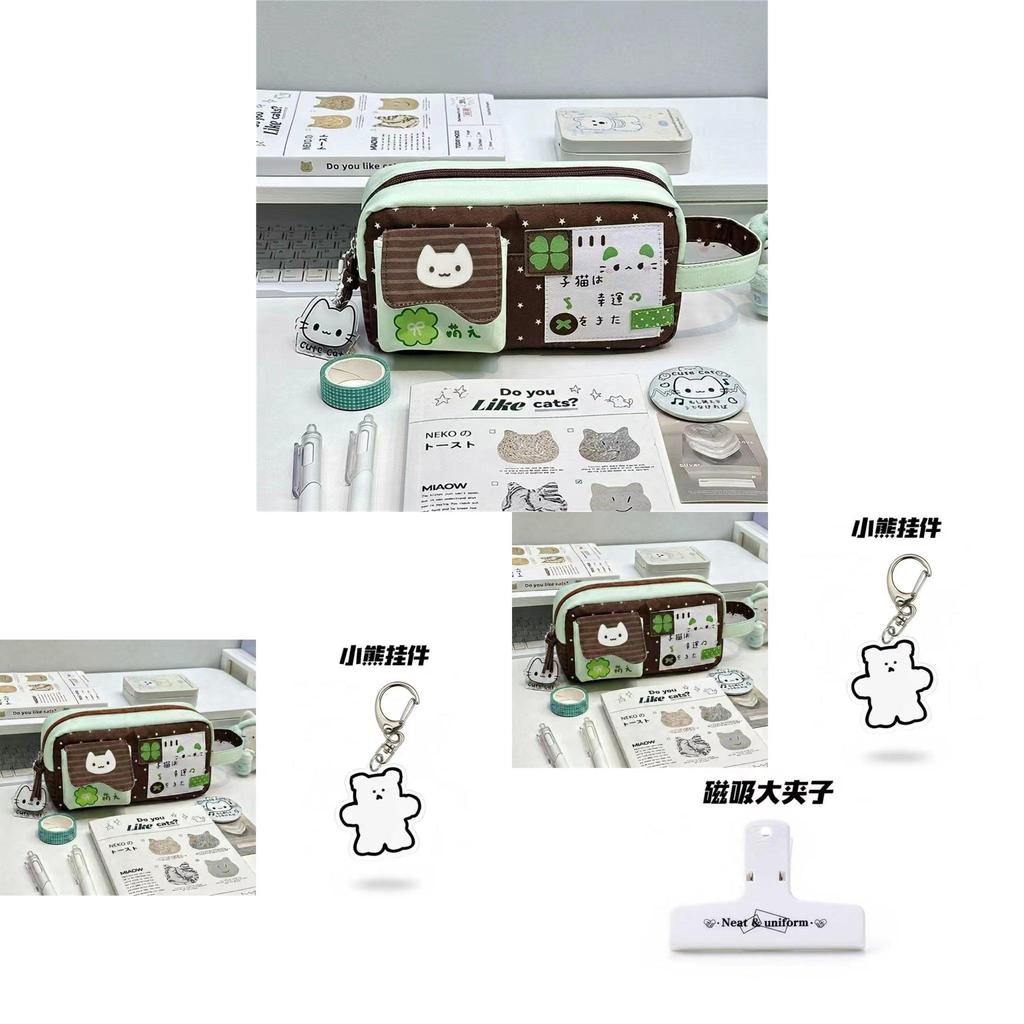 No Brand Pencil Case With Polyester Material And Multifunctional Storage For Students