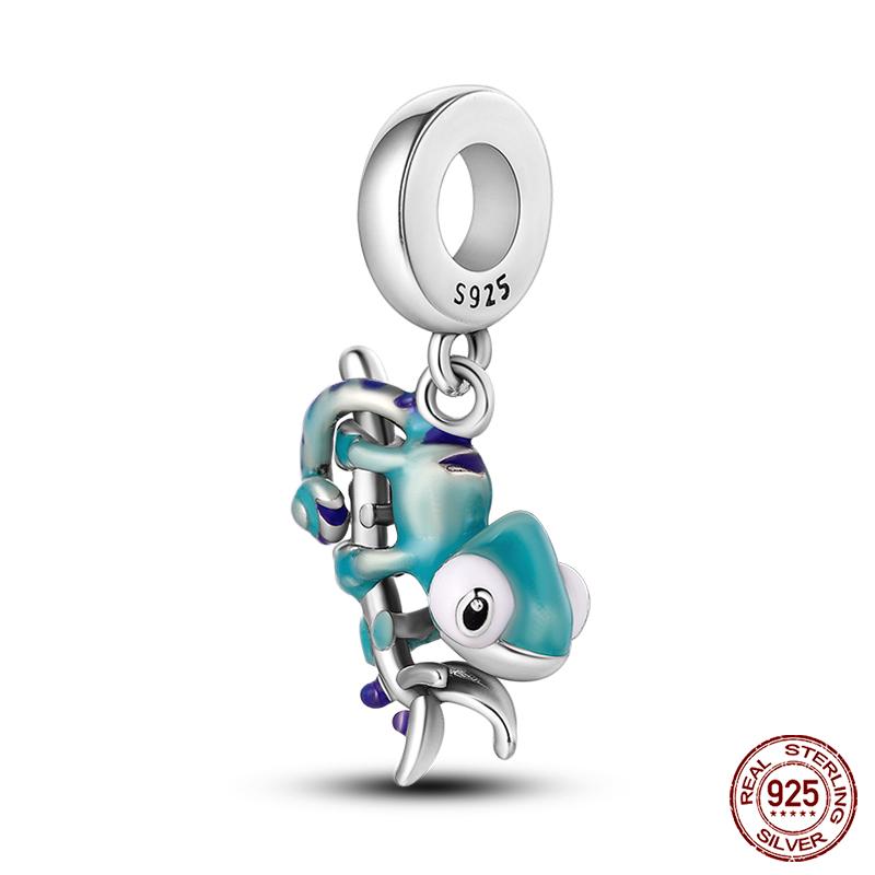 Copper Tree Of Life Four-Leaf Clover Green Series Charms Beads Fit Qikaola Original Bracelet Diy Jewelry Making