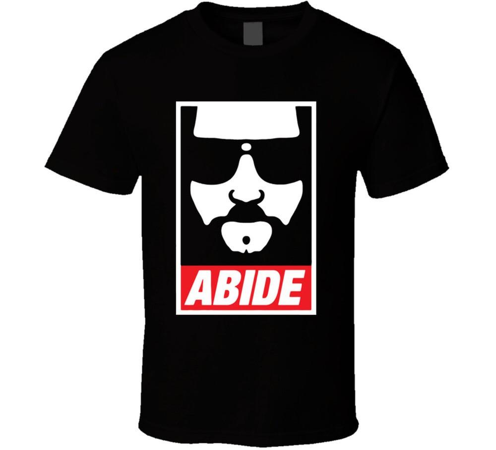 Abide The Dude The Big Lebowski Movie T Shirt