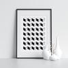 Black and White Pattern Poster
