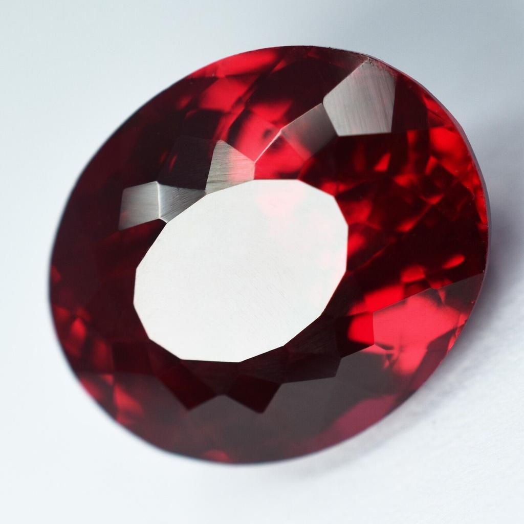 Genuine Red RUBY Smooth OVAL Shape Loose Gemstone 16.65 Ct Natural CERTIFIED YS-651