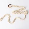The Braided Tassel Waist Rope Is A Versatile Accessory for Women's Dresses. Korean Knotted Thin Waist Rope and Wax Thread Knotted Belt