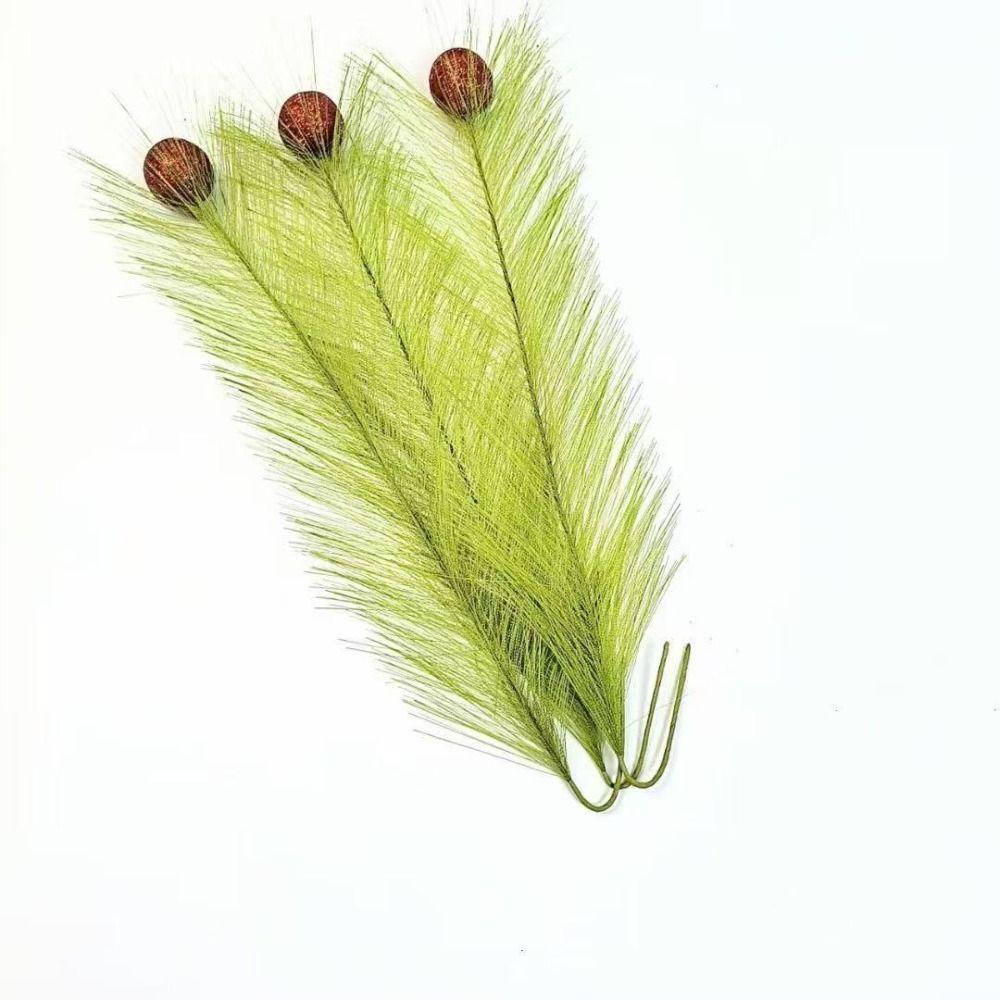 10 Stück Dekorative Simulation Grüne Pflanzen Künstliches Pampasgras Weihnachtsbaumspitze Weihnachten