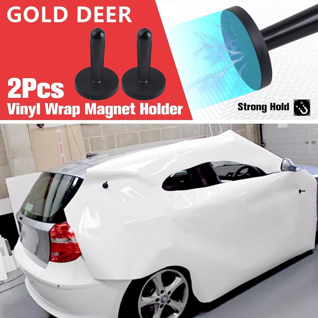 Vinyl Wrap Tool Kit Car Wrap Kit Window Tint Film Car Wrapping Tools Includes Vinyl Wrap Magnets,Felt Squeegees,Plastic Scraper,Wrap Knife and