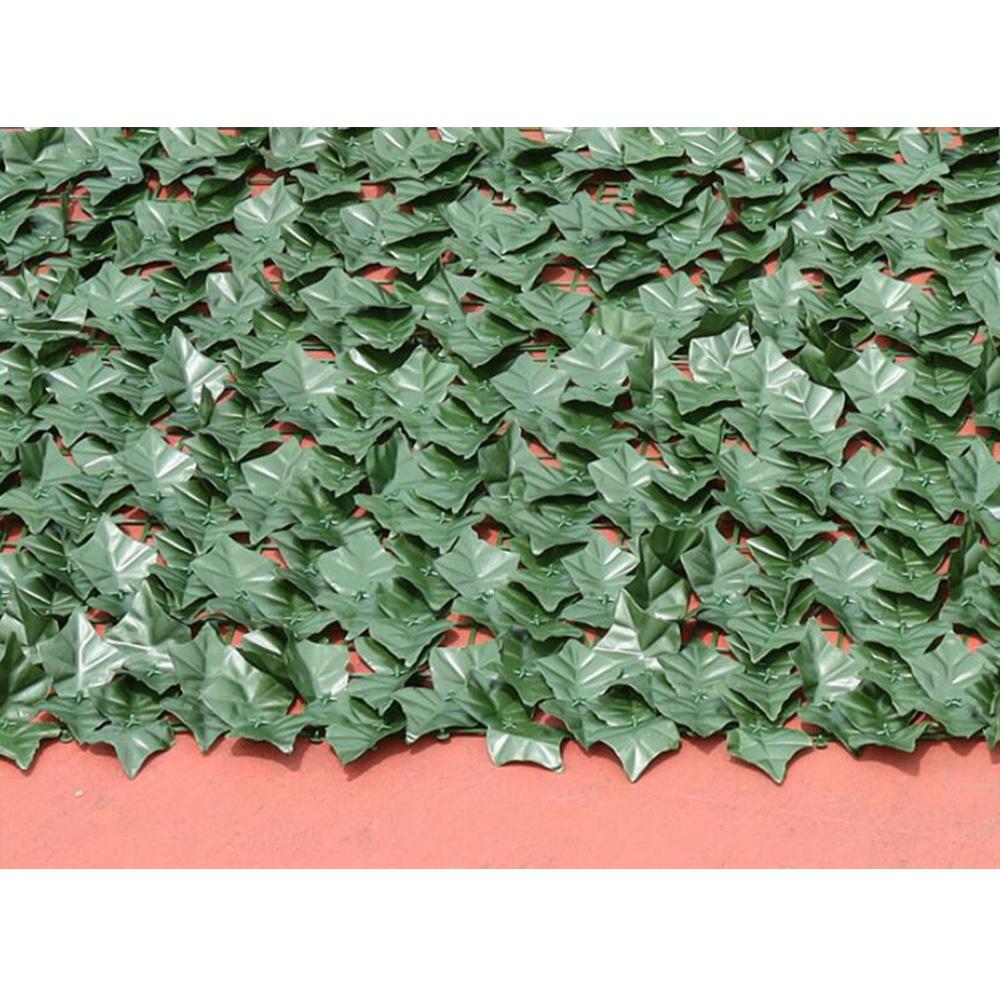 50x300 Künstliche Falsche Efeu Blatt Sichtschutzwand Paneel Bildschirm Wand Hecke Heimdeko Kunststoff Stark Kann Beliebige Form Grün