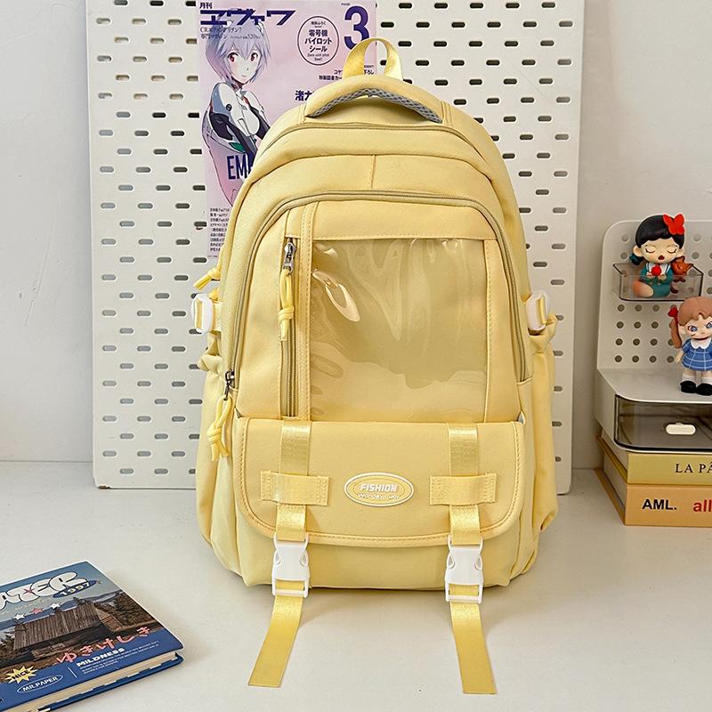 Schultasche Japanisch ins klein frisch Mädchen Rucksack vielseitig Rucksack süß transparent Schmerzbeutel hoher Wert Tasche für Grund- und Sekundarschule