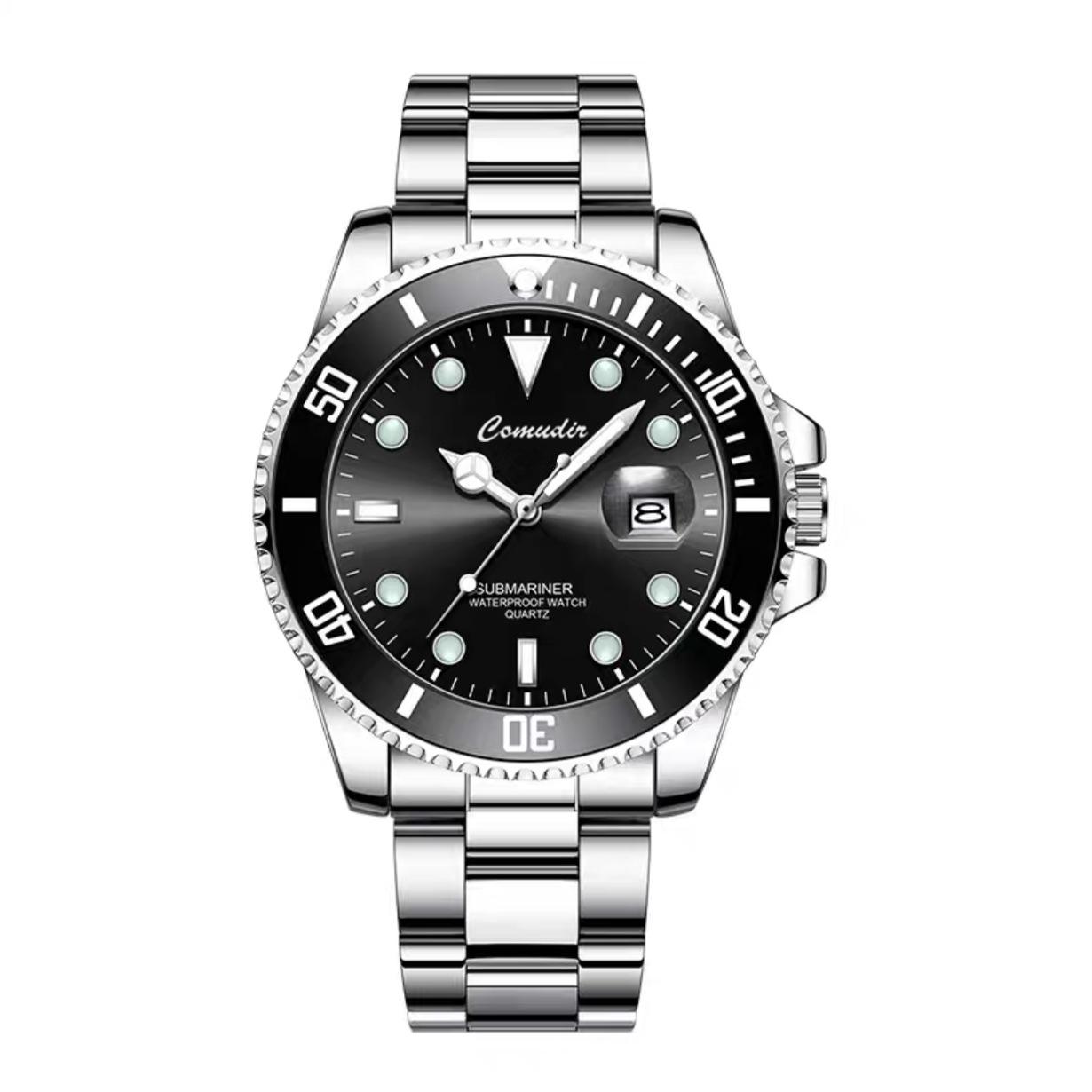 

Мужские Светящиеся Зеленые Скелетные Механические Часы Молдовы, Водонепроницаемые с Календарем.