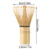80/100 Fringe DIY Matcha Green Tea Powder Whisk Japanese Ceremony Bamboo Chasen Teaware Tea Brush Tea Tool Kitchen Accessories
