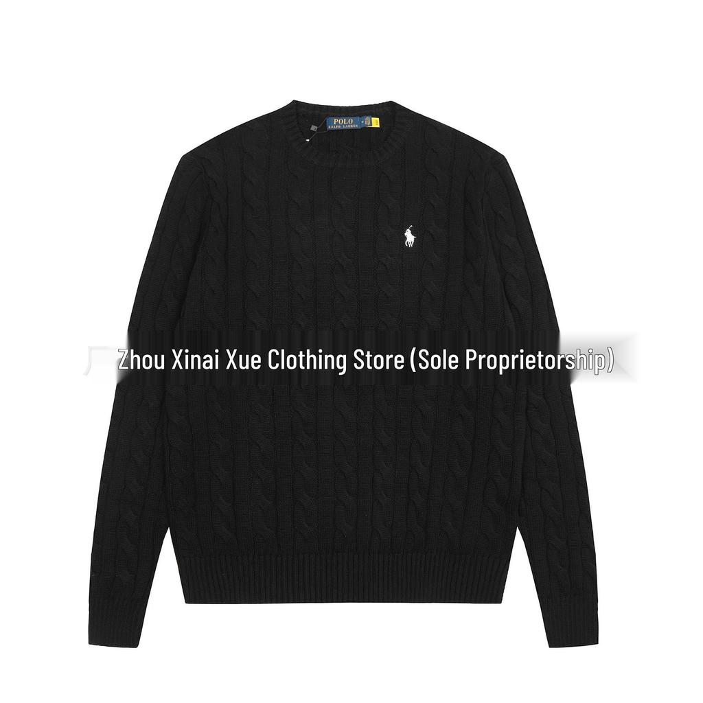 Hochwertiger Ralph RL Klassischer Unisex Strickpullover