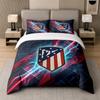 3Pcs Bedding SetAtletico Madrid Soft Bed Sheet and Two Pillowcases Home Bedroom Decor