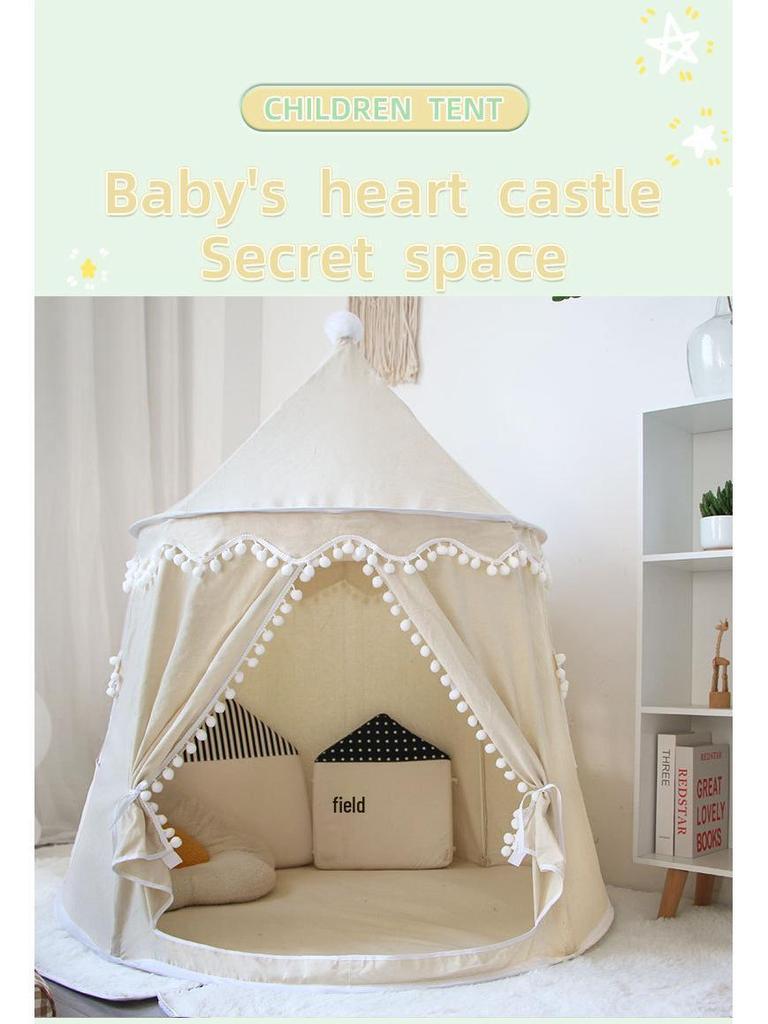 Tragbares Kinder-Schloss Spielzelt - Indoor Abenteuerhaus für Jungen & Mädchen