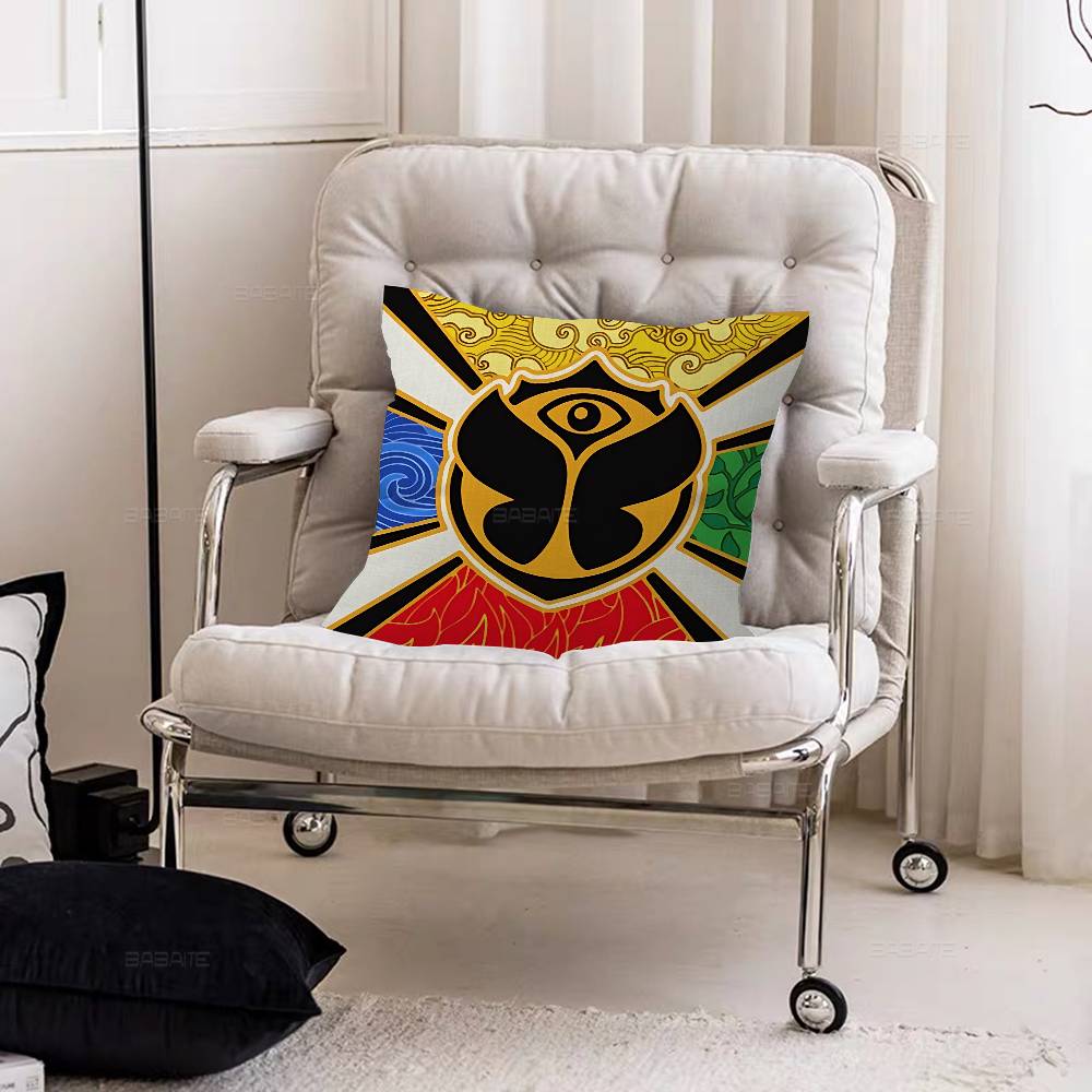 T-Tomorrowlands Music Logo Personalized Pillow Dust Cover Bedroom Kids Party Decoration Pillowcase Birthday Children Gift
