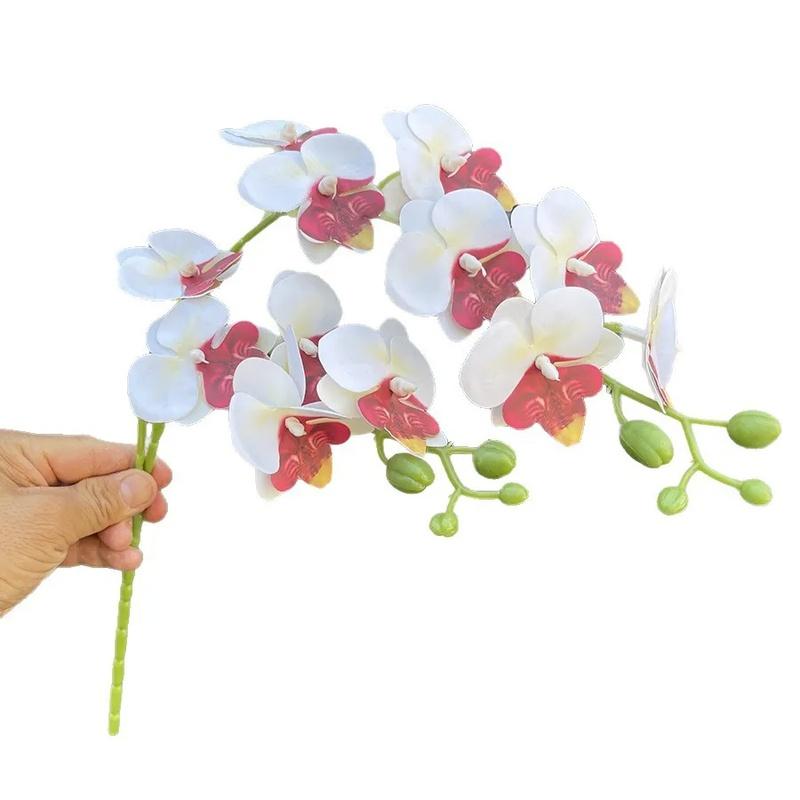 Phalaenopsis Artificial Flowers Fake Lifelike Mini Orchid Flower Stems for Wedding Event Home Decor