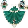 Genshin Impact Cosplay Game Anime Project Venti Cosplay Costumes Women's Cloak Top Shorts Belt Socks Tie Full Set