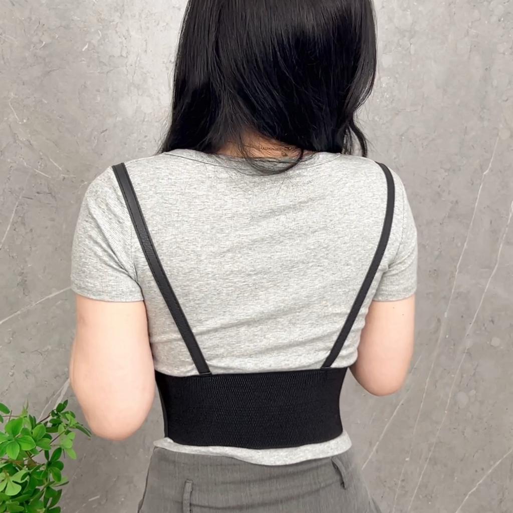 Curea Elastică Tip Jartieră Pentru Femei, La Modă Și Versatilă, Decor Sexy Y2k Pentru Cămașă