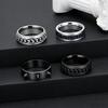 Galvanisierter Edelstahl Rotierender Stressabbau Unisex Ring