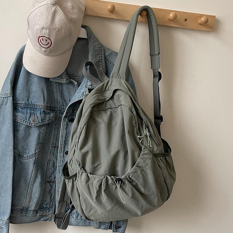 Rucsac Casual Femei Capaci Mare Moda Student Liceu Pliat ghiozdan Rucsac din Pânză Rucsac de călătorie coreean